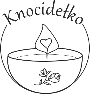 Knocidełko — logo pracowni naturalnych świec sojowych